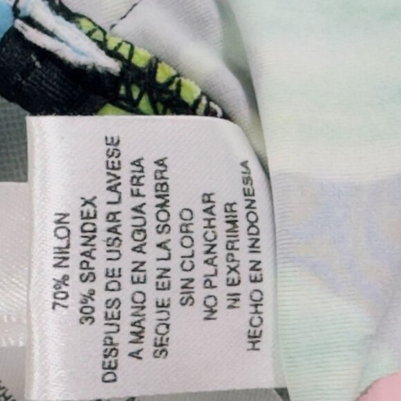 OCEAN DREAM COLLECTION Women's Nylon 2 Piece Blue Green Built-In Bra Size 14 - Picture 9 of 10